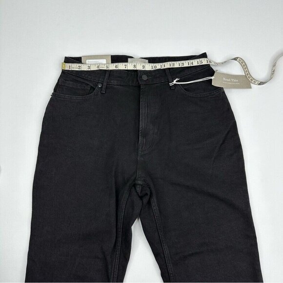 Everlane Women’s NWT Black Minimalist The Original Cheeky Jean W31-32/L26 Crop - Picture 10 of 13